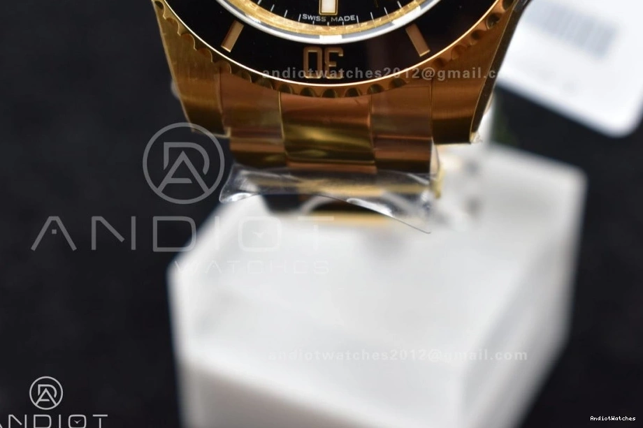 VSF Best LN 1:1 Bold Steel YG Edition Black 904L 1138 VS Ceramic Submariner 126618 0224